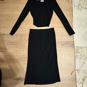 Two piece ribbed set